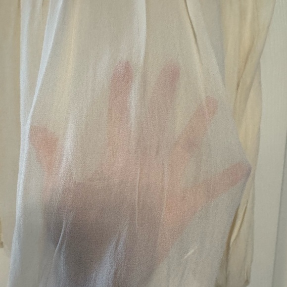 New - LET ME BE LONG-SLEEVE SHEER POPOVER BLOUSE - Picture 5 of 7